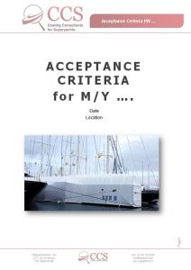 Acceptance criteria report 1-1